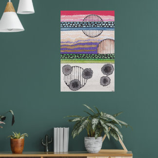 Fell Top Fantasy, original mixed media painting Poster