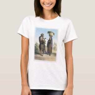 Fellah Man and Woman, illustration from 'The Valle T-Shirt