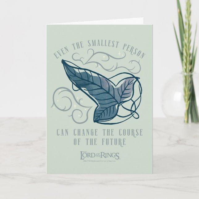Fellowship Elven Brooch Quote Graphic Card (Front)
