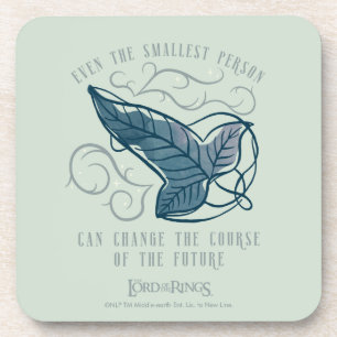Fellowship Elven Brooch Quote Graphic Coaster