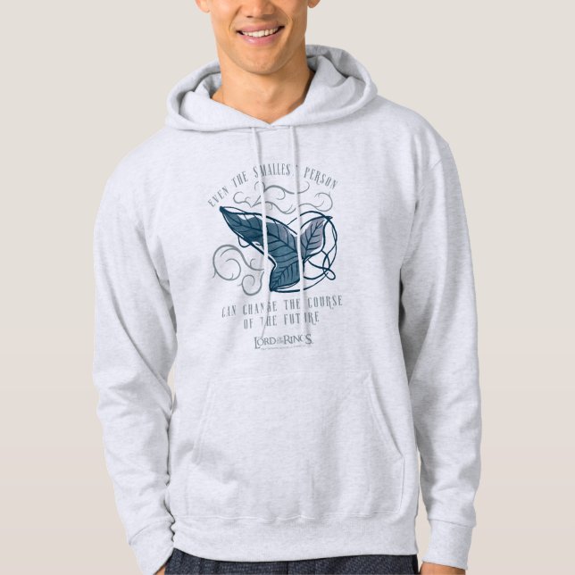 Fellowship Elven Brooch Quote Graphic Hoodie (Front)