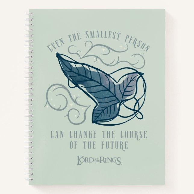 Fellowship Elven Brooch Quote Graphic Notebook (Front)