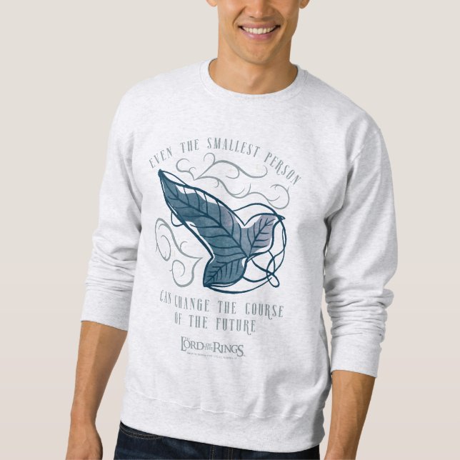 Fellowship Elven Brooch Quote Graphic Sweatshirt (Front)