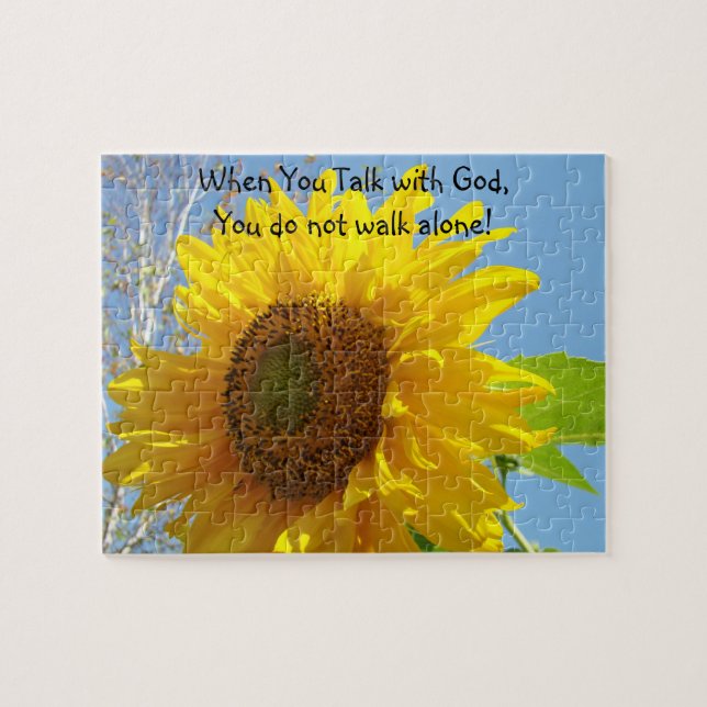 Fellowship gifts Sunflower Puzzle Talk with God (Horizontal)