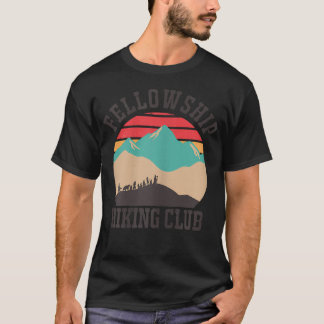 Fellowship Retro Hiking Club Mountain Nature T-Shirt