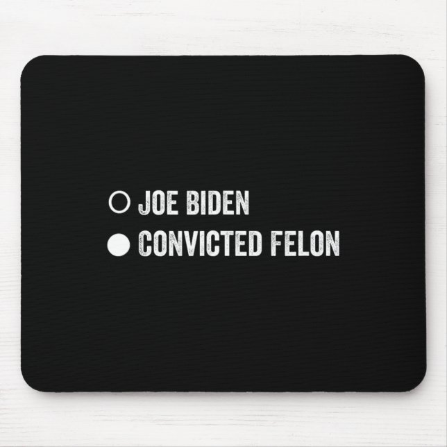 Felon Funny Pro Trump 2024  Mouse Mat (Front)