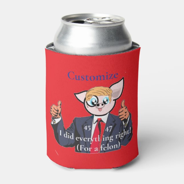 Felon President Thunder_Cove Can Cooler (Can Front)