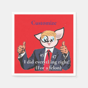 Felon President Thunder_Cove Napkin