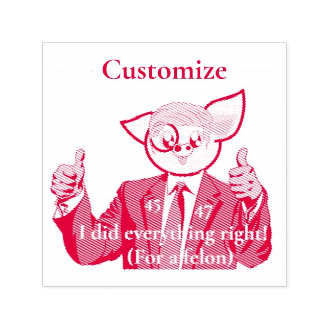 Felon President Thunder_Cove Self-inking Stamp (Design)