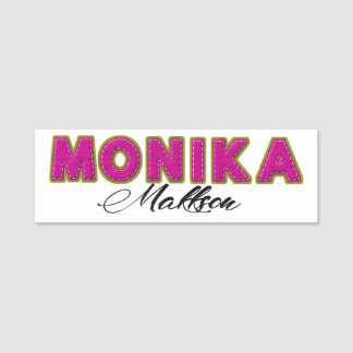 Felt Appliqué personalised png, jpeg file. Name Tag