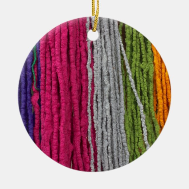 Felt DIY Strings Ceramic Tree Decoration (Front)