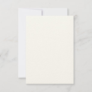 Felt Ecru Paper Flat Wedding Thank You Card
