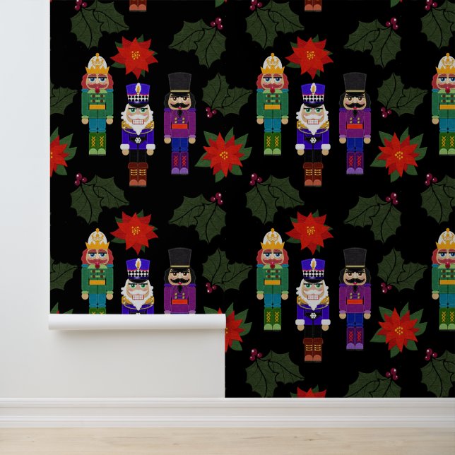 Felt Look Nutcrackers Soldiers Beautiful Wallpaper (Application)