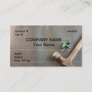felt nails on roofing felt business card
