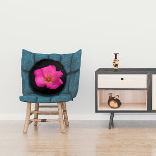 Felt Rose Round Cushion