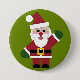 Felt Santa 2021 Button