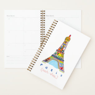 Felt Tip Drawing of Paris Planner