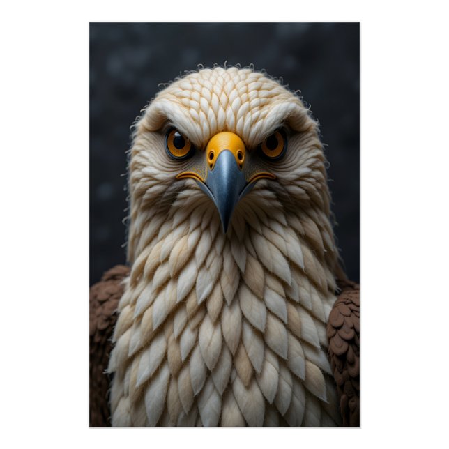 Felted Bird Portrait Poster (Front)