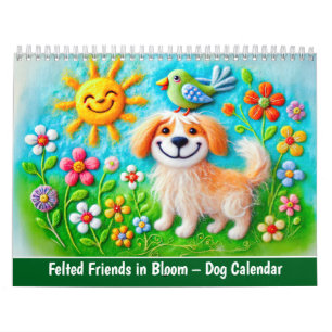 Felted Friends in Bloom – Dog Calendar