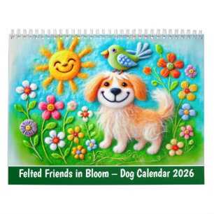 Felted Friends in Bloom – Dog Calendar 2026