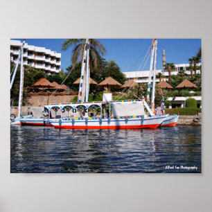 Feluccas on the Nile Poster