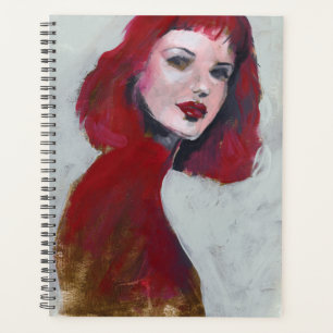Fem Portrait - Red Planner