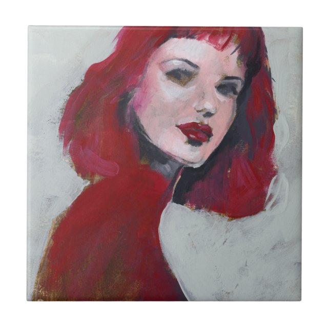 Fem Portrait - Red Tile (Front)