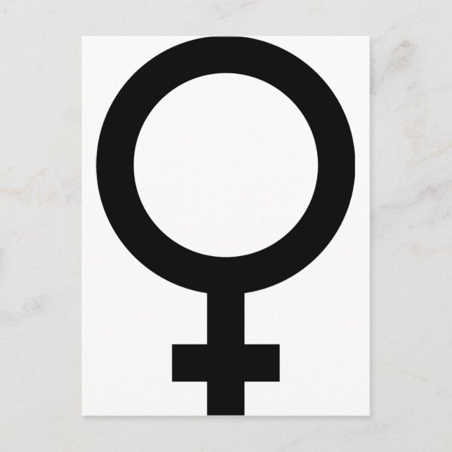 Femal - Woman - Women Sign Postcard (Front)