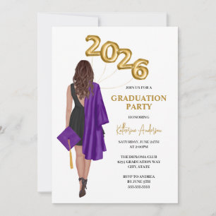 Female 2026 Graduation Party Invitation