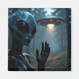 Female Alien Extraterrestrial and UFO Magnet