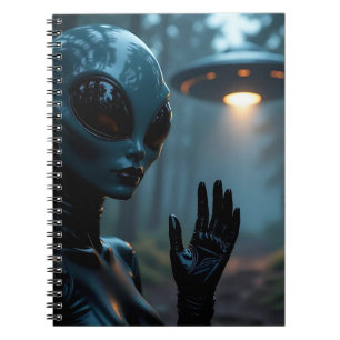 Female Alien Extraterrestrial and UFO Notebook