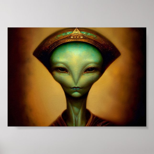 Female Alien Portrait Poster (Front)