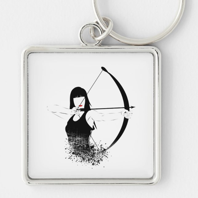 Female Archer Key Ring (Front)