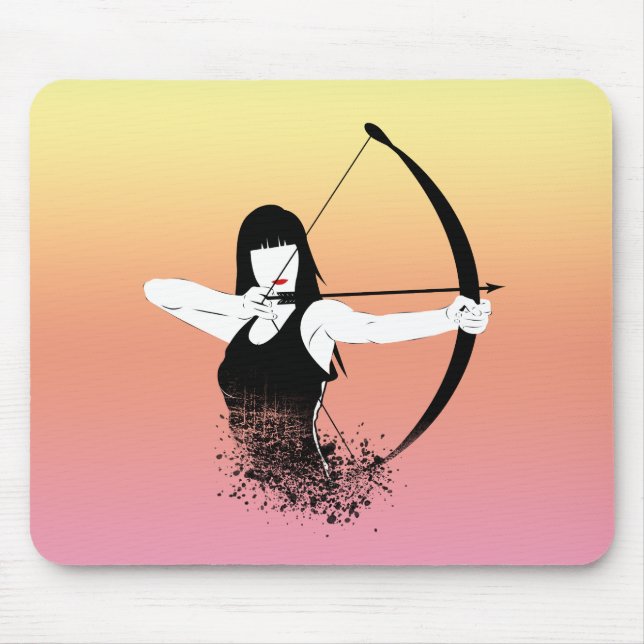 Female Archer Mouse Mat (Front)