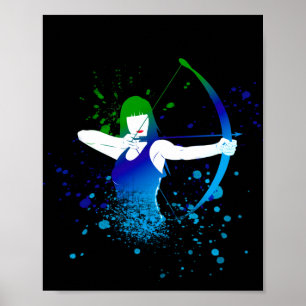 Female Archer Poster