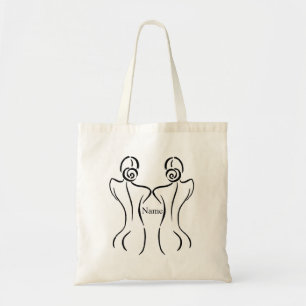 Female Art Illustration Thunder_Cove Tote Bag