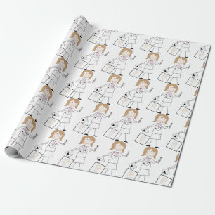 Female Audiologist Wrapping Paper