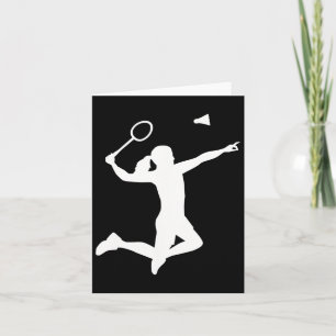 Female Badminton Player  Card