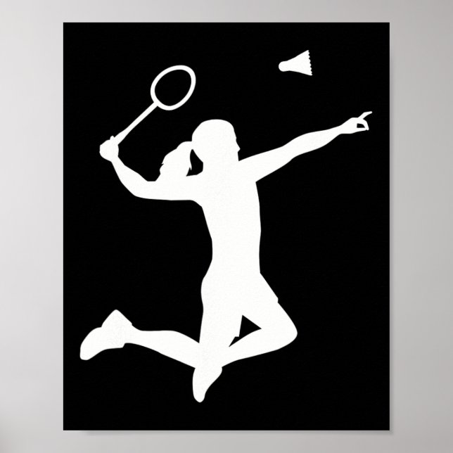 Female Badminton Player  Poster (Front)