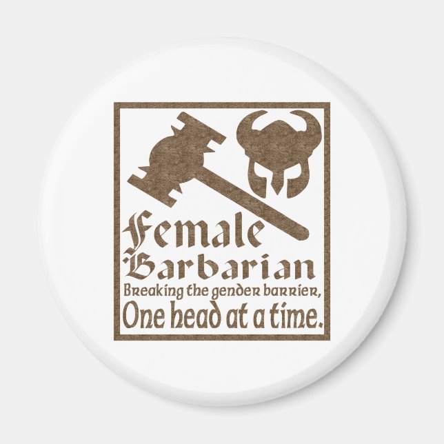 Female Barbarian Magnet (Front)