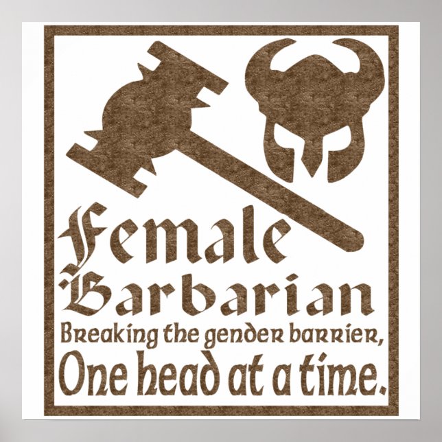 Female Barbarian Poster (Front)