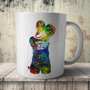 Female Basketball Player Coffee Mug