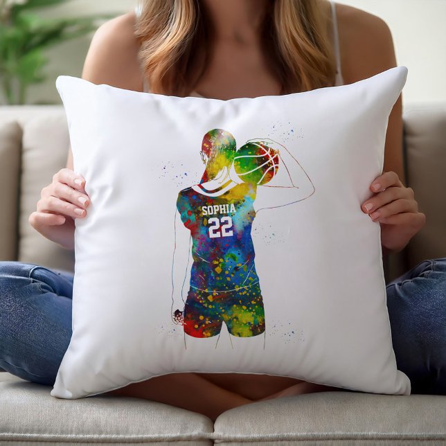 Female Basketball Player Cushion (Creator Uploaded)