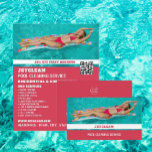 Female Bather Portrait, Swimming Pool Cleaning Flyer<br><div class="desc">Female Bather Portrait,  Swimming Pool Cleaning Service Advertising Flyer by The Business Card Store.</div>