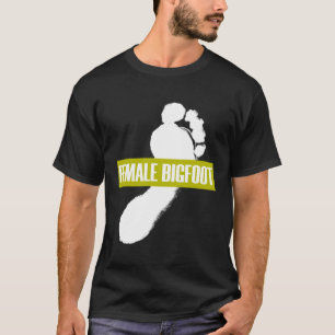 Female Big Foot Print  Giant Tall Women Girls T-Shirt