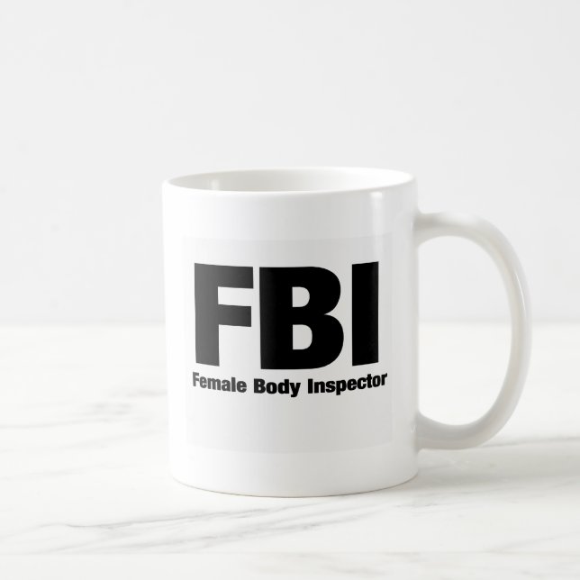 Female Body Inspector Coffee Mug (Right)