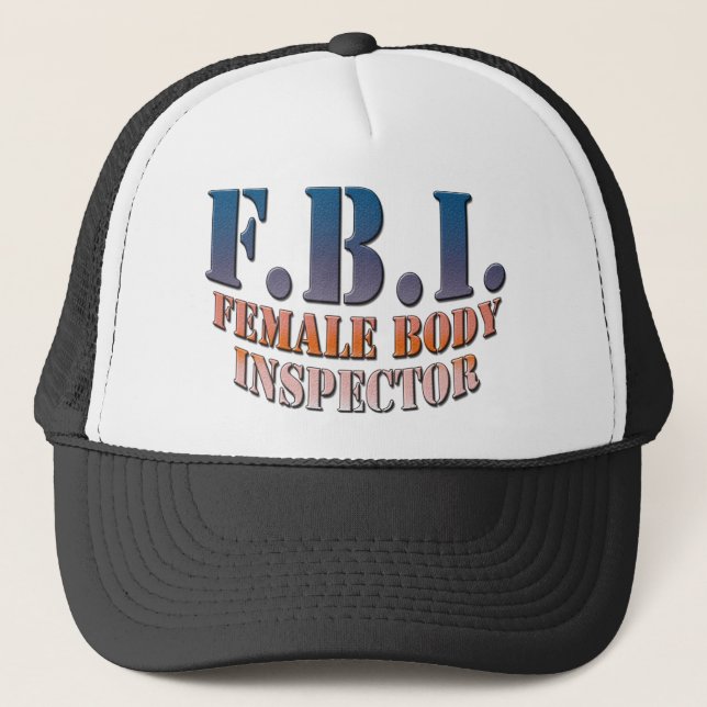 Female_Body_Inspector copy Trucker Hat (Front)
