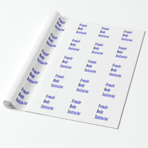 Female Body Instructor Wrapping Paper