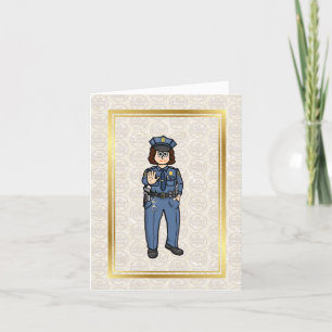 Female Border Patrol Agent Greeting Card
