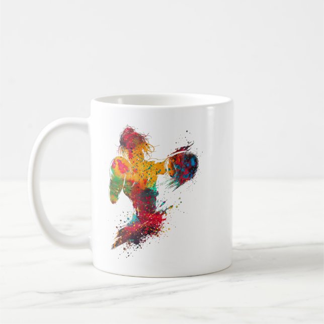 Female Boxer Coffee Mug (Left)